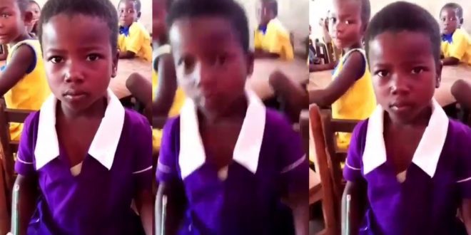 Primary school Ghanaian Girl reveals she wants to sell Mmutuo (rice balls) in future (video) 1