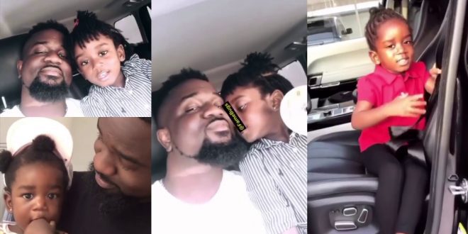 Sarkodie shares emotional video slide he did with his daughter Titi (video) 1