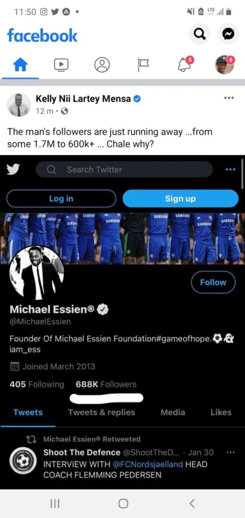 Over 500k Ghanaians Unfollow Michael Essien After Supporting LGBT