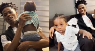 Daddy duties: Watch as Kwesi Arthur plays with Fameye's son in a new video 2