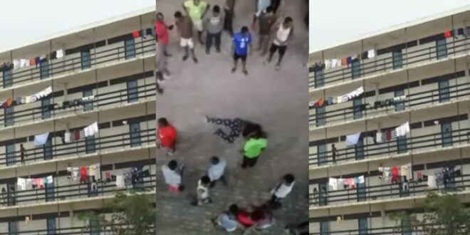 Legon students finally explain how their colleague fell from the 4th floor - Video 1