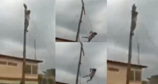 Man acting as Jesus falls from the cross and breaks his legs (video) 13