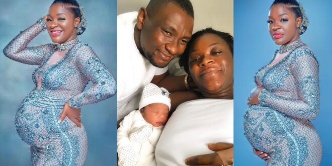 Nigerian actress, Chacha Eke welcomes beautiful baby girl - Photos 1