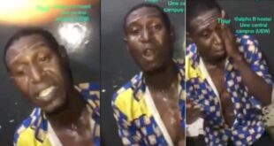Thief forced to sing hymn after he was caught by students on campus - Video 3