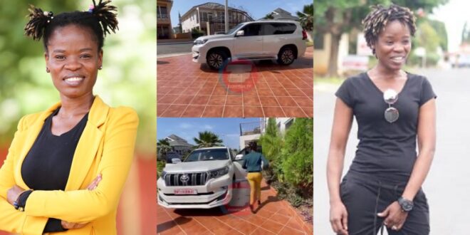"I can't find the words to thank you Boss"- Ohemaa woyeje speaks after getting a prado gift from Kwaku Oteng. 1