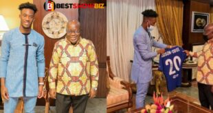 President Akuffo Addo ask Odoi to play for Ghana after he visited the him 2