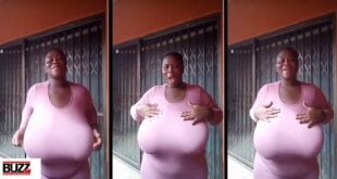 Lady With The Biggest Bre@st In Ghana Causes Confusion Online (video) 19