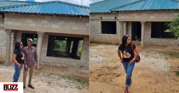 Man returns from abroad to find someone building a 4 bed room house on his plot of land (PHOTO) 1