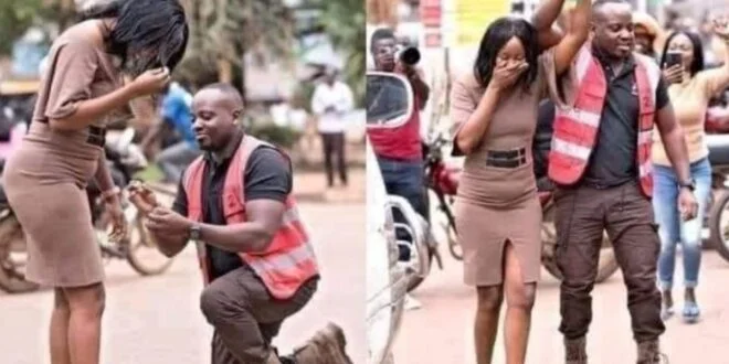 University Lecturer accepts the proposal of a Security Guard and Vows To Take Him To School (photos) 1