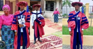 Beautiful photos trends as Mother lays her expensive clothes on the ground for her son to walk on after bagging a PhD 36